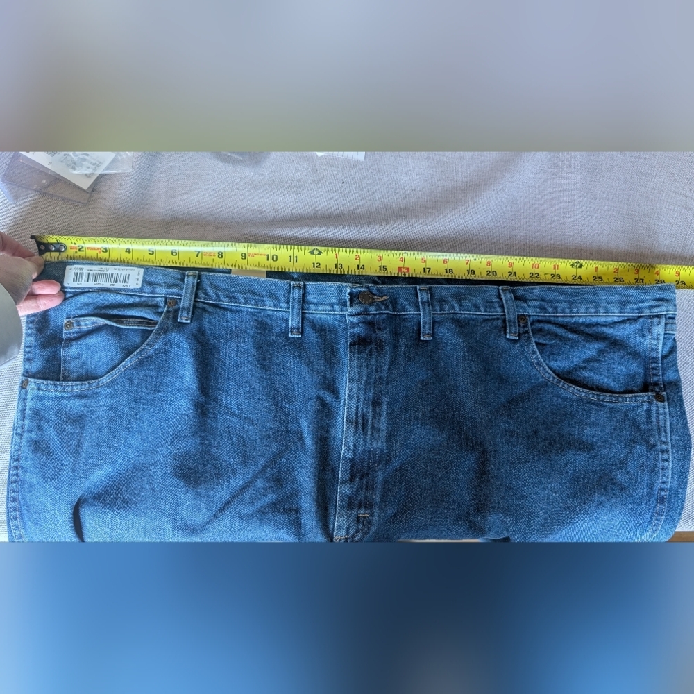 NWT Wrangler Rugged Wear Mens Big & Tall Relaxed Fit Size 56x30 Blue Jeans NEW! - Picture 14 of 16